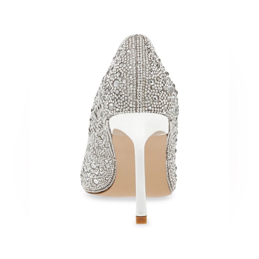 NWT NIB Steve Madden Classie Pointed Toe Rhinestone Stiletto Heel Pumps 8.5 - Picture 3 of 6